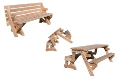 Inklapbare Picknicktafel Bank en Tafel 2 in 1