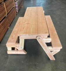 Inklapbare Picknicktafel met dichttafelblad voor 3 tot 6 personen