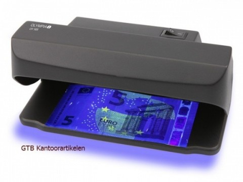 AANBIEDING    Valse bankbiljetten detector Olympia met UV licht