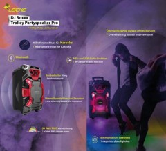 BEACH BOX  LEICKE DJ ROXX TROLLEY PRO SPEAKER bluetooth