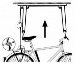 Fiets lift  een eenvoudig ophangsysteem 