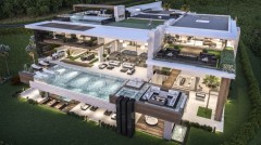 Villa Benahavis 2200 m2 met Heli platform   Paardenstallen  Lift en   
